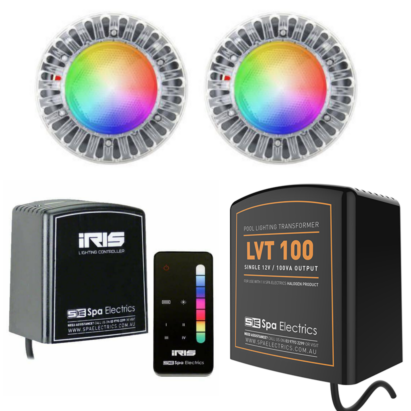 Spa Electrics ATOM EMF SERIES - FIBREGLASS MULTI PLUS BUNDLES WITH RM-3 CLEAR RIM