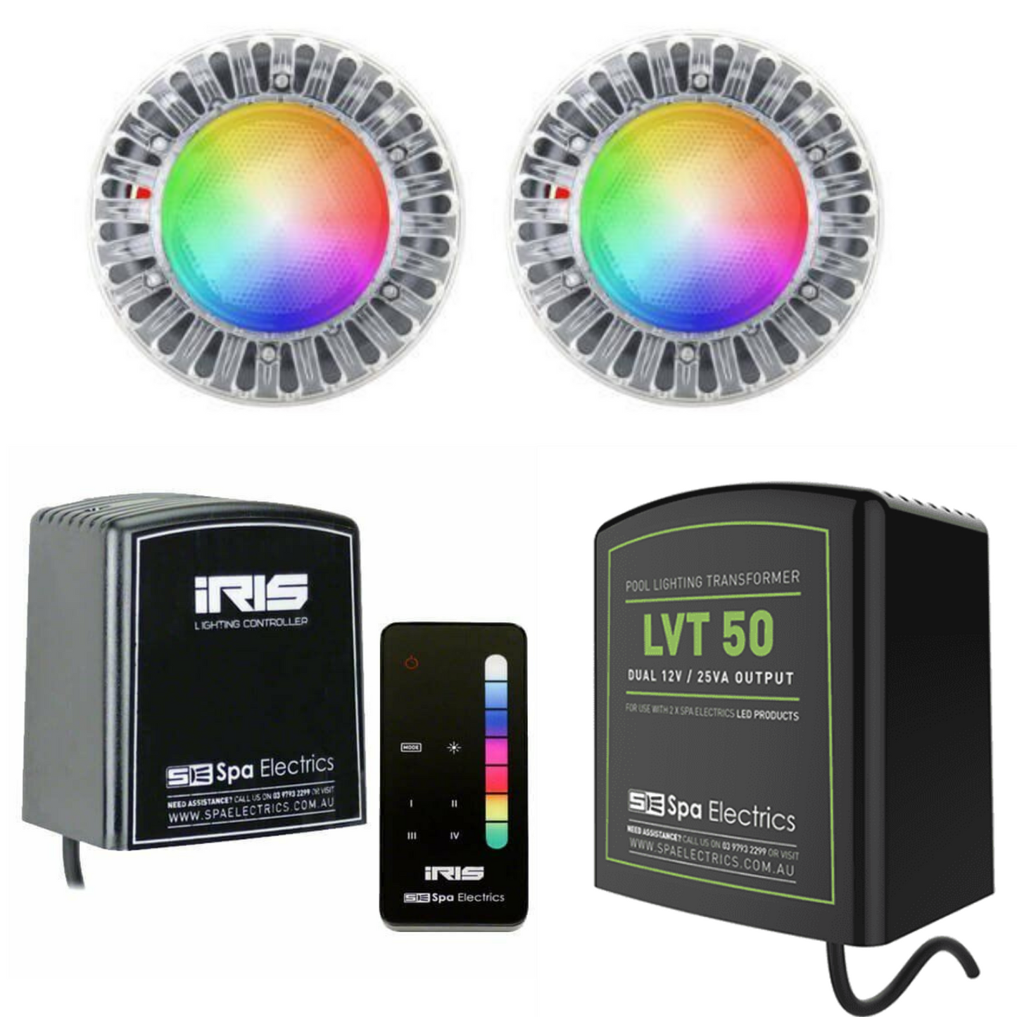 Spa Electrics ATOM EMF SERIES - FIBREGLASS MULTI PLUS BUNDLES WITH RM-3 CLEAR RIM