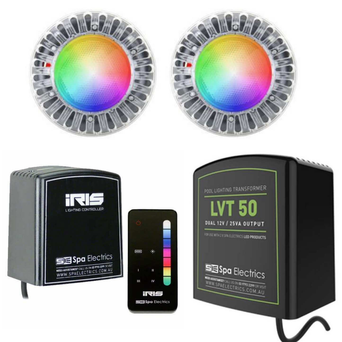 Spa Electrics ATOM EMF SERIES - FIBREGLASS MULTI PLUS BUNDLES WITH RM-3 CLEAR RIM