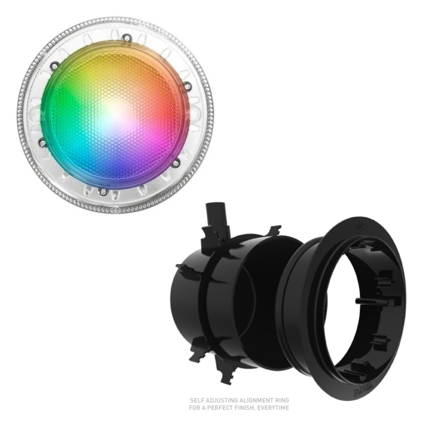 Spa Electrics QUANTUM WNC SERIES - CONCRETE MULTI PLUS LED CLEAR RIM
