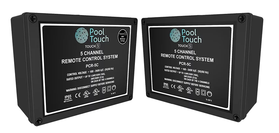 POOL TOUCH 5. 5 Channel Remote Control System with Remote Handset and Wi-Fi